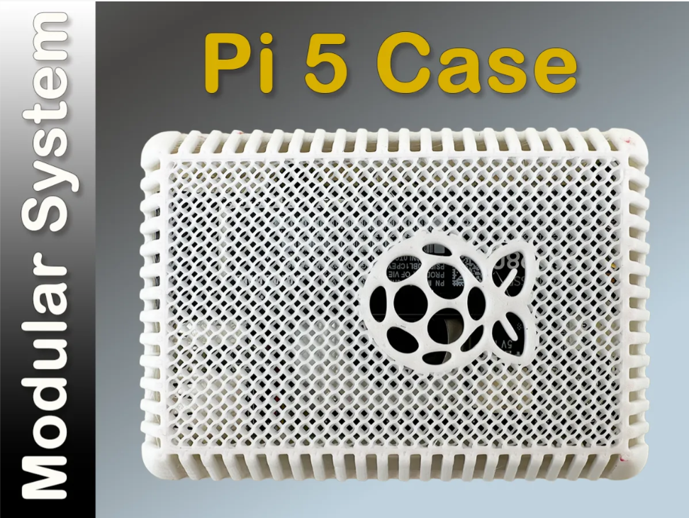 Modular Raspberry Pi 5 Snap-Fit Enclosure (No Screws Required)