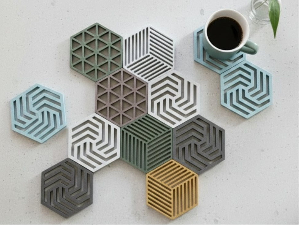 Hexagonal Coasters