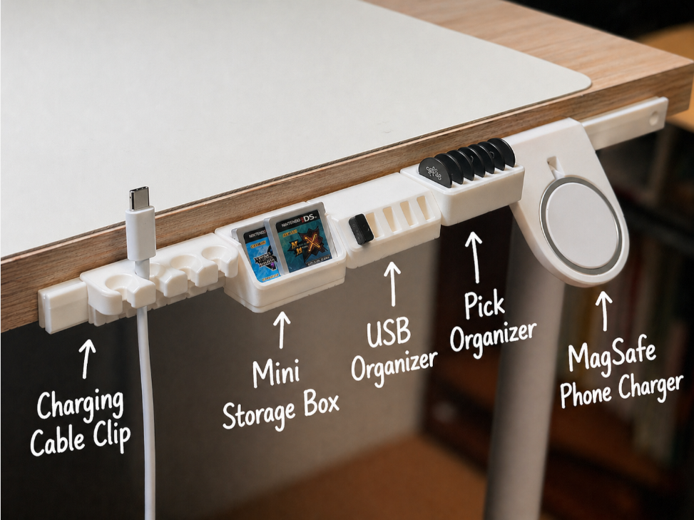 Modular Desk Side Rail System