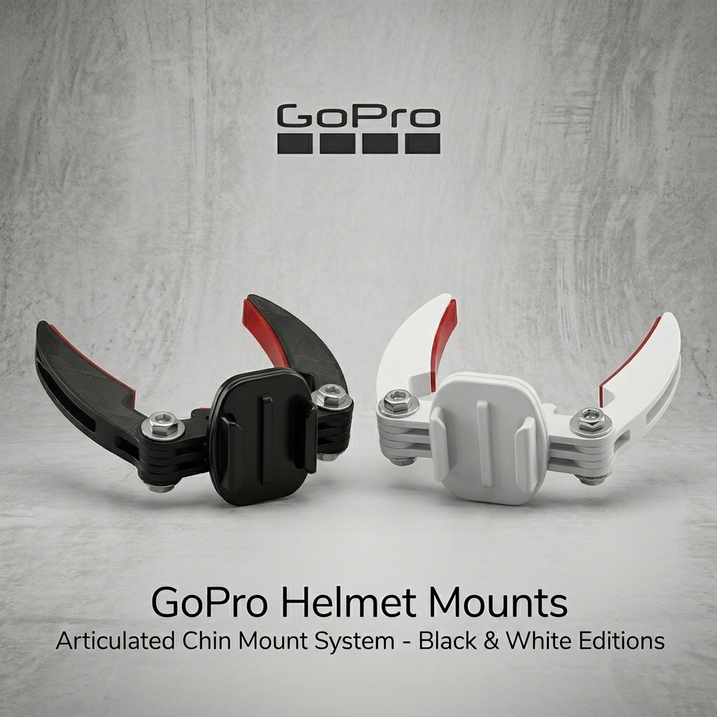Universal Helmet Chin Mount for GoPro & Smartphones | High-Strength